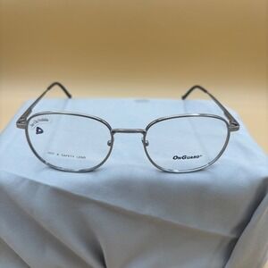 OnGuard OG-301 Eyeglasses Unisex 54-20-140 Silver New Minimalist